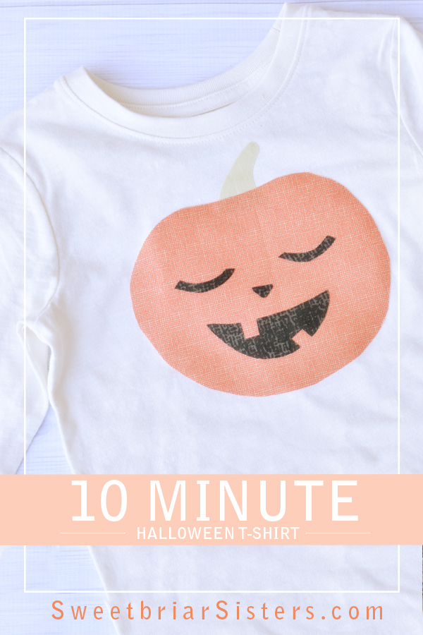 no sew pumpkin shirt